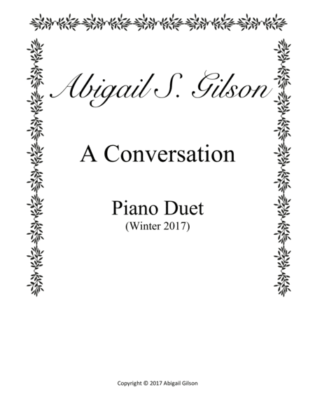 A Conversation Sheet Music