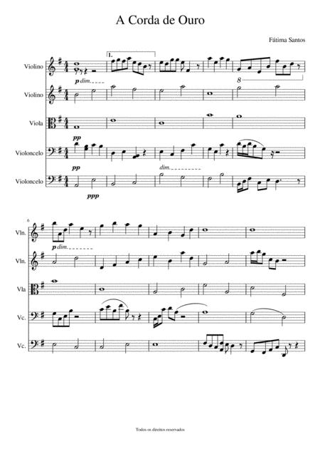 A Corda De Ouro Sheet Music