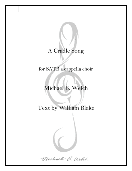 A Cradle Song Sheet Music