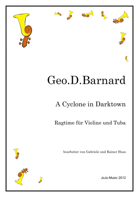 A Cyclone In Darktown Sheet Music