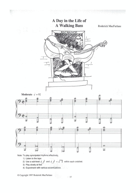 A Day In The Life Of A Walking Bass Sheet Music