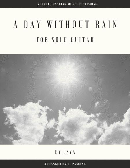 Free Sheet Music A Day Without Rain For Solo Guitar
