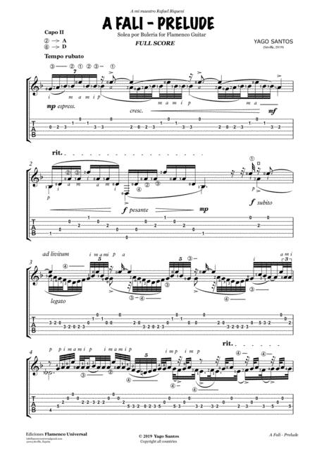 A Fali Solea Por Buleras Sheet Music