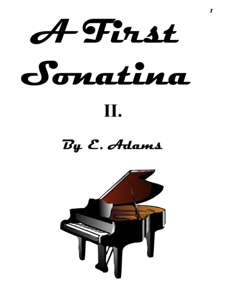 Free Sheet Music A First Sonatina 2nd Movement
