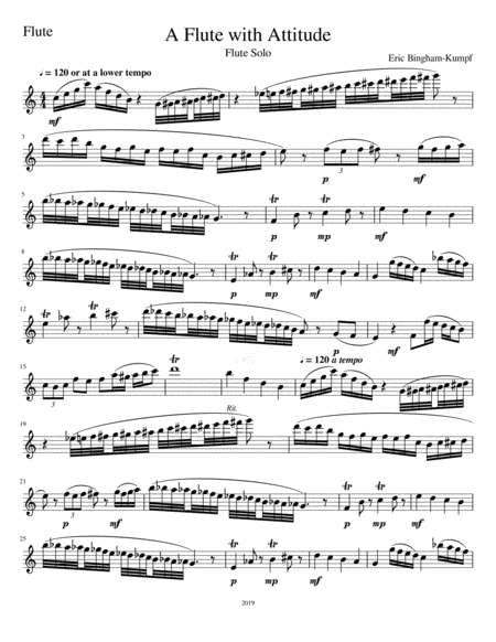 A Flute With Attitude Sheet Music