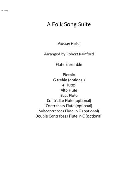 A Folk Song Suite Sheet Music