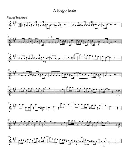 A Fuego Lento Sheet Music