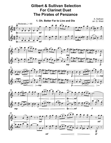 A Gilbert And Sullivan Collection For Clarinet Duet Sheet Music