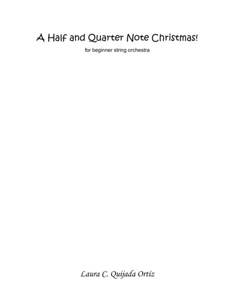 Free Sheet Music A Half And Quarter Note Christmas Album For Beginner String Orchestra Score Parts