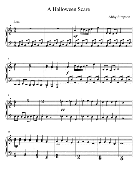 A Halloween Scare Sheet Music