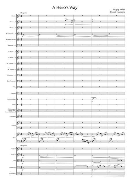 Free Sheet Music A Heros Way Symphonic Poem