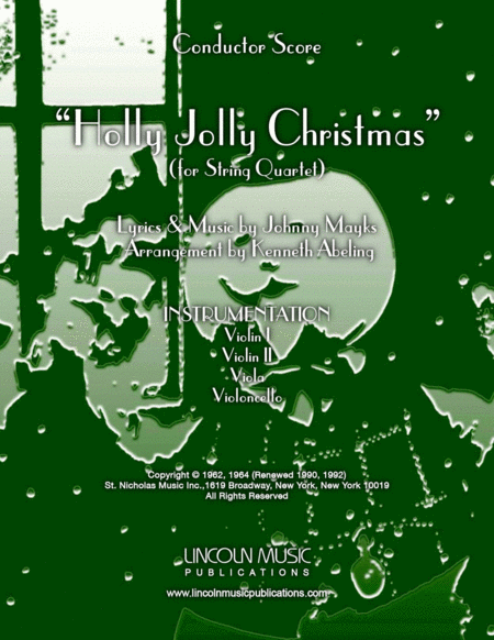 A Holly Jolly Christmas For String Quartet Sheet Music