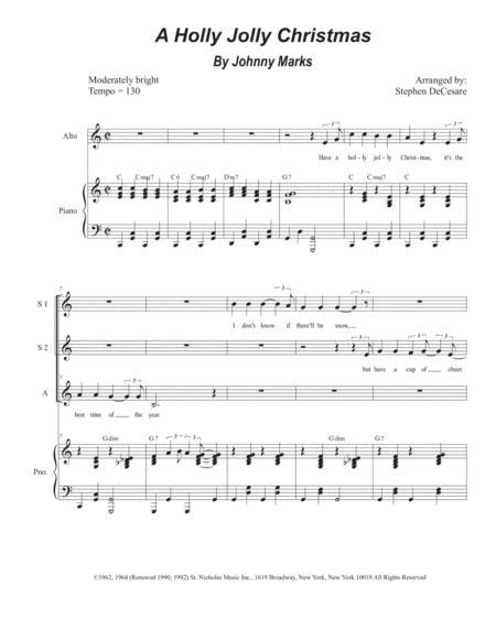 A Holly Jolly Christmas Ssa Sheet Music