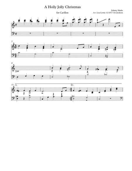 A Holly Jolly Christmas Sheet Music