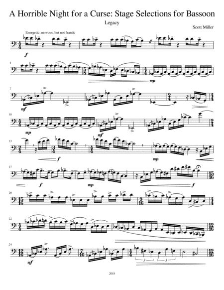 A Horrible Night For A Curse Legacy Sheet Music