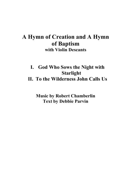 A Hymn Of Creation And A Hymn Of Baptism Sheet Music