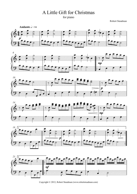 A Little Gift For Christmas Sheet Music