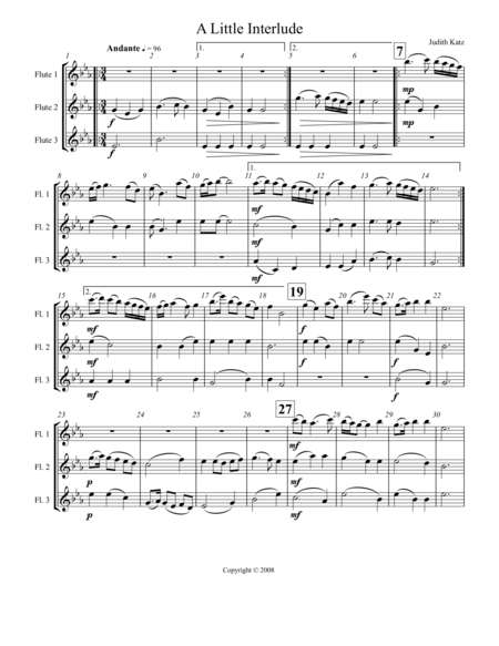 A Little Interlude Sheet Music