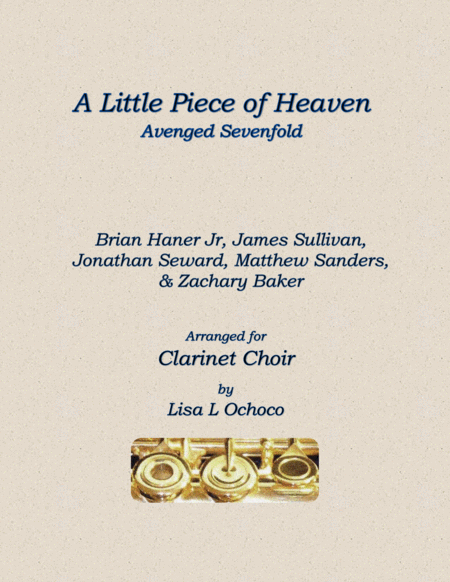 A Little Piece Of Heaven For Clarinet Choir Sheet Music