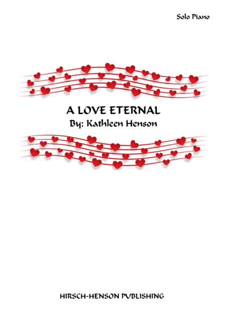 Free Sheet Music A Love Eternal Solo Piano