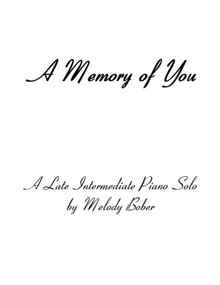 A Memory Of You Sheet Music