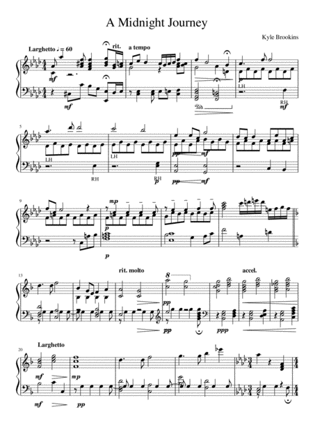 A Midnight Journey Sheet Music