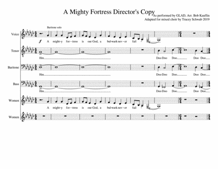 Free Sheet Music A Mighty Fortress