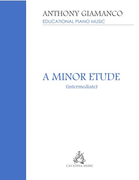 A Minor Etude Piano Solo Intermediate Sheet Music