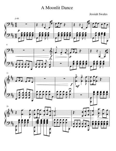 A Moonlit Dance Sheet Music