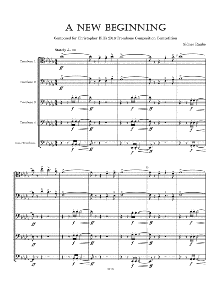 A New Beginning Sheet Music