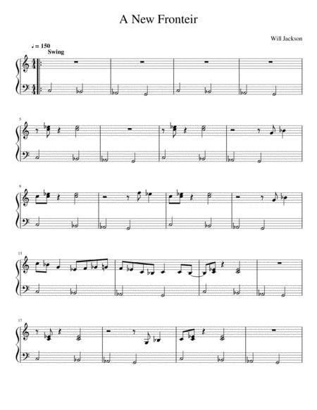 A New Frontier Sheet Music