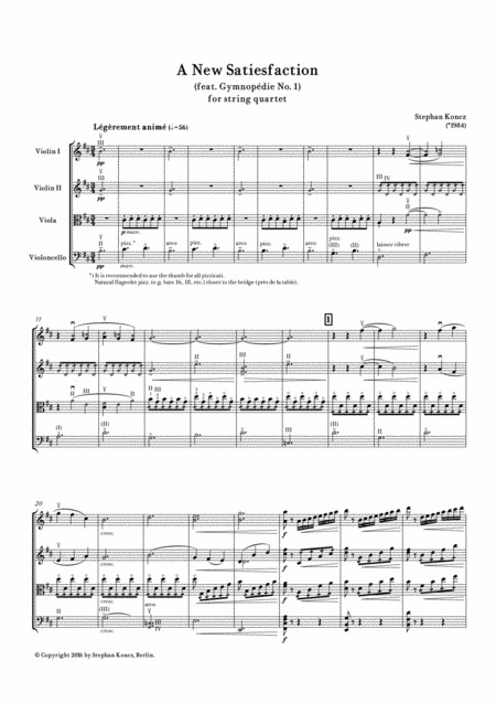 A New Satiesfaction Feat Gymnopdie No 1 Sheet Music