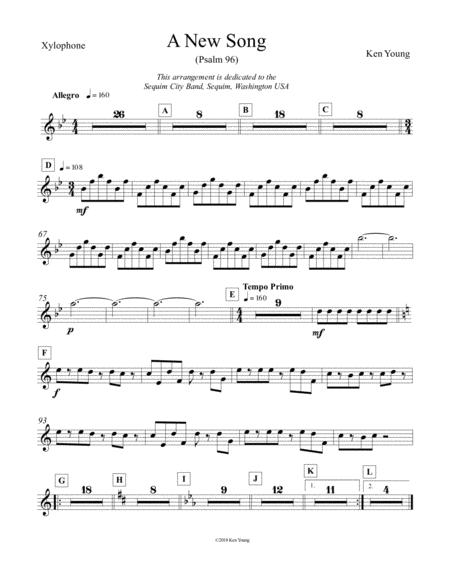 A New Song By Ken Young Psalm 96 For Concert Band Sheet Music