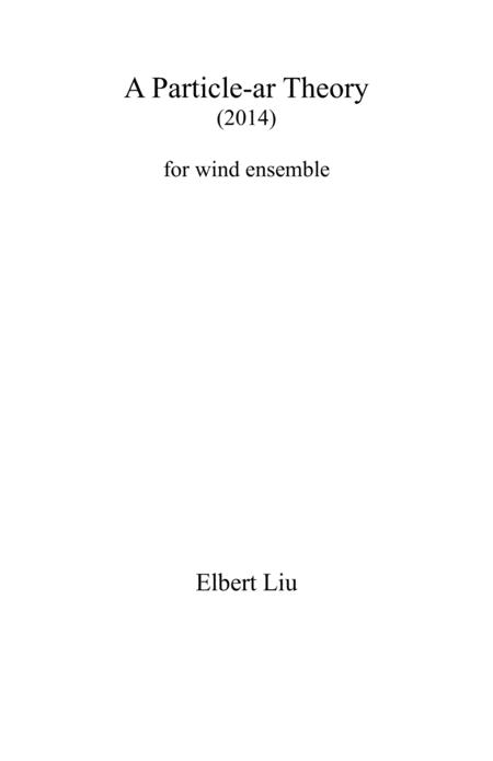 A Particle Ar Theory Full Score Sheet Music