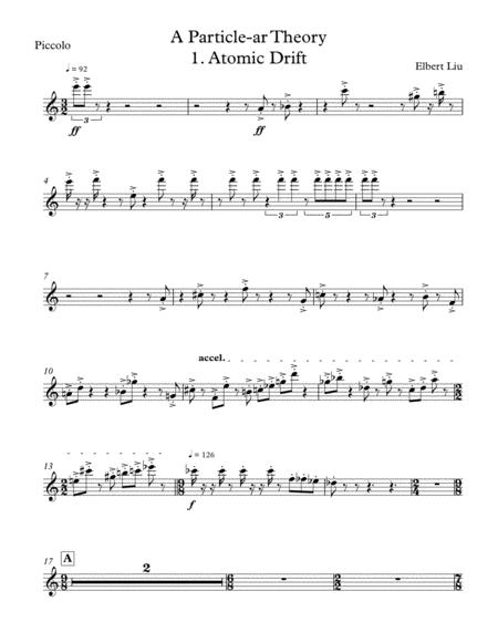 Free Sheet Music A Particle Ar Theory Mvt 1 Instrumental Parts