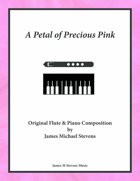 A Petal Of Precious Pink Flute Piano Sheet Music