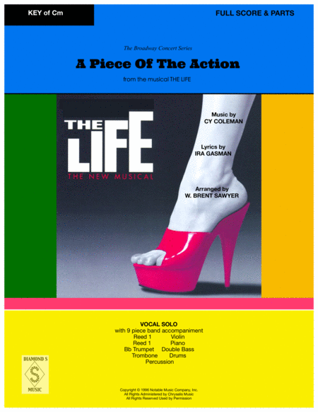 A Piece Of The Action From The Musical The Life Vocal Solo And 9 Piece Band Full Score Parts Sheet Music