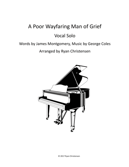 A Poor Wayfaring Man Of Grief Sheet Music