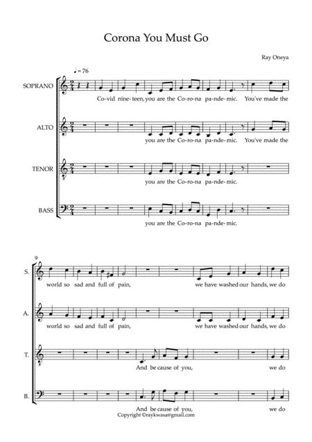 Free Sheet Music A Prayer To God To Let Covid 19 Pass Away