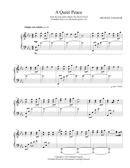 A Quiet Peace Sheet Music