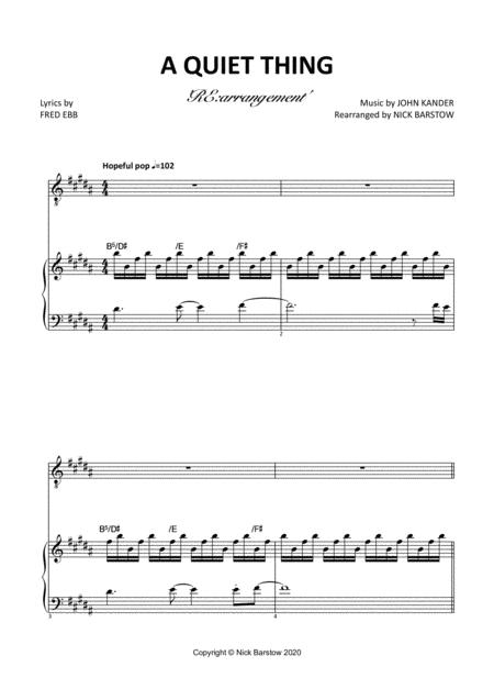 A Quiet Thing Sheet Music