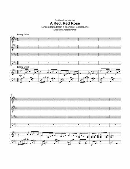 A Red Red Rose Sheet Music