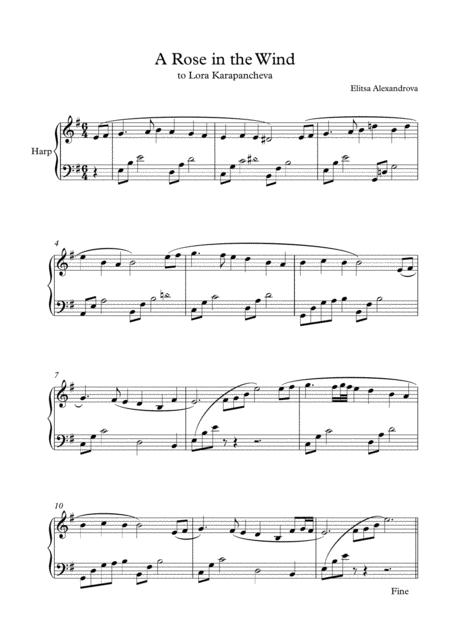 A Rose In The Wind Sheet Music