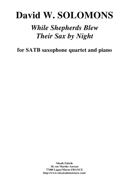 A Safford Overture Sheet Music