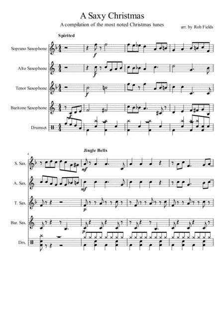 A Saxy Christmas Sheet Music