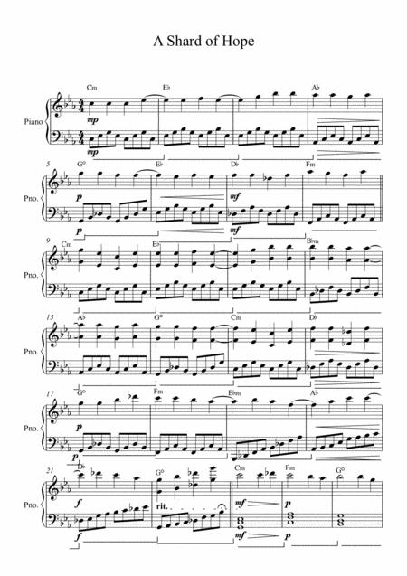 A Shard Of Hope Sheet Music