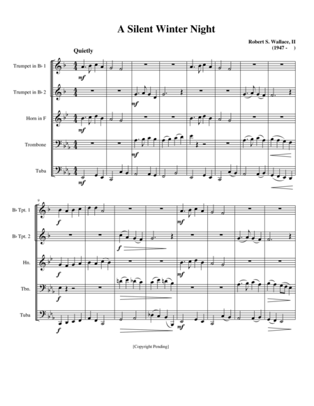 A Silent Winter Night Sheet Music