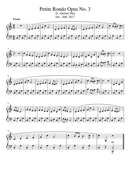 A Small Rondo Sheet Music