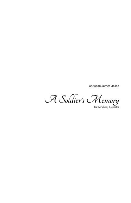 Free Sheet Music A Soldiers Memory Conductor Score