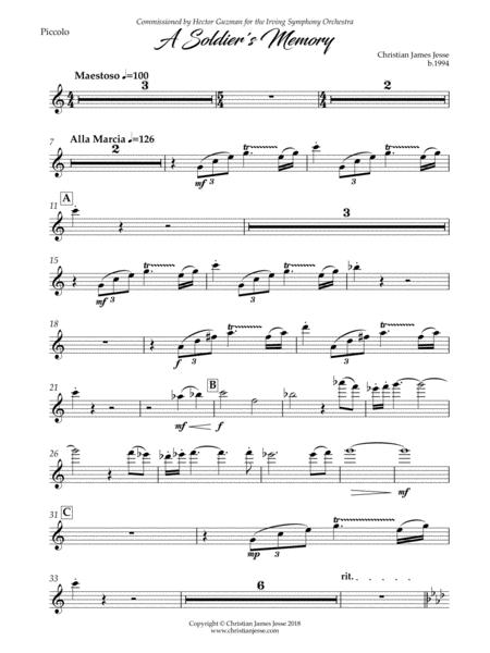 A Soldiers Memory Instrumental Parts Sheet Music